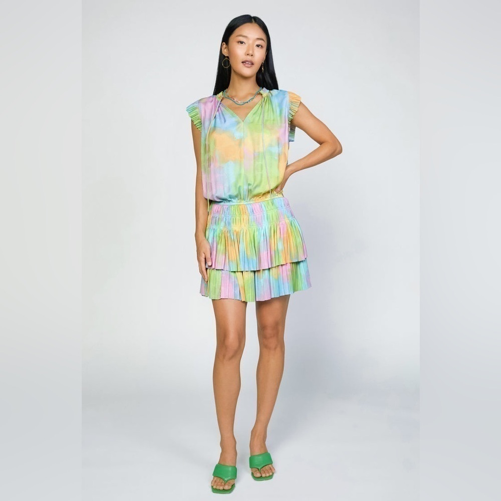 Current Air Zoey Pastel Pleated Skirt Mini Dress